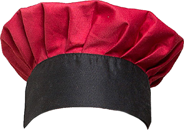 หมวกกุีกสากล สีแดง-ดำ