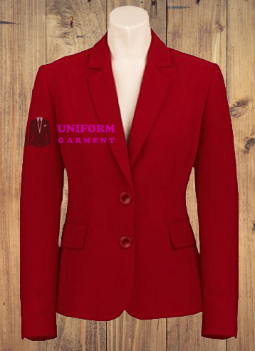 เสื้อสูทสากลสุภาพสตรี สีแดง