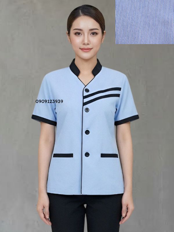 เสื้อแม่บ้านคอจีน